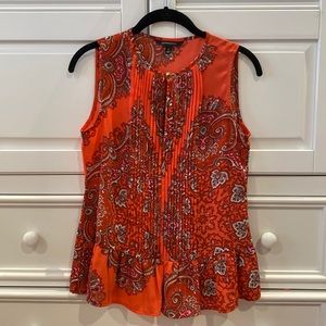 XS Petite Banana Republic Sleeveless Peplum Top